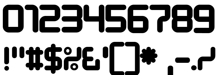 Designer Block Font OTHER CHARS