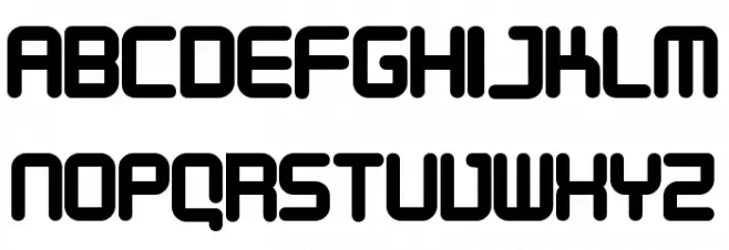 Designer Block Font Litere mari