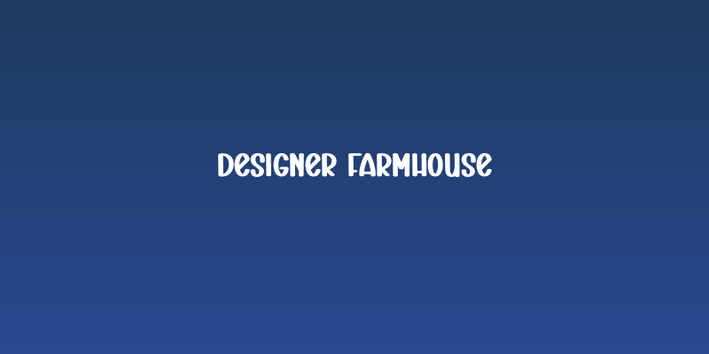 Designer Farmhouse Social Header