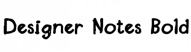Designer Notes Bold  Fuentes Gratis Descargar