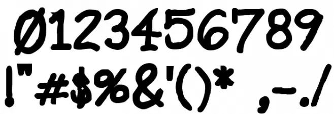 Designer Notes Bold Font OTHER CHARS