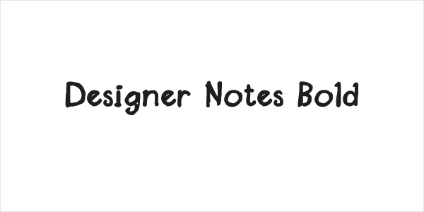 Designer Notes Bold Logo