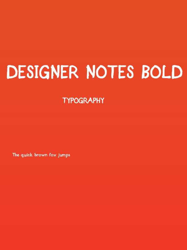 Designer Notes Bold Poster