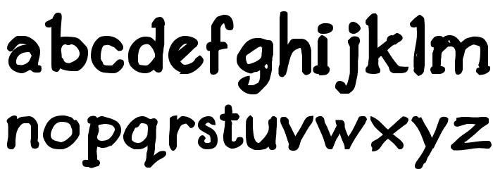 Designer Notes Bold Font LOWERCASE