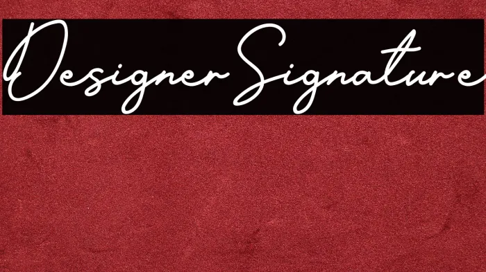 Designer Signature Example 3