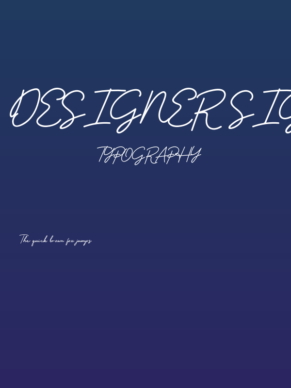 Designer Signature Poster