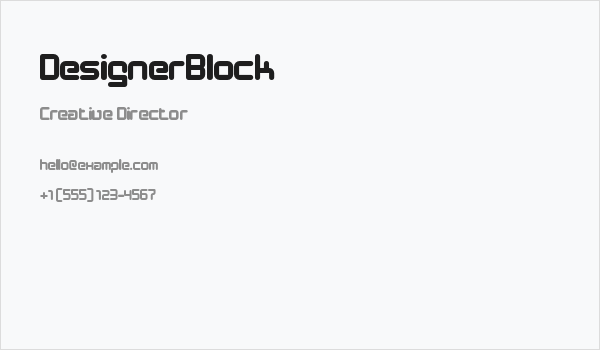 DesignerBlock Business Card