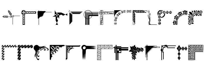 DesignerCorners Font LOWERCASE