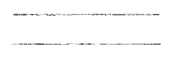 DesignerDividers Font LOWERCASE
