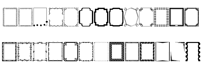 DesignerFramesTwo Font LOWERCASE
