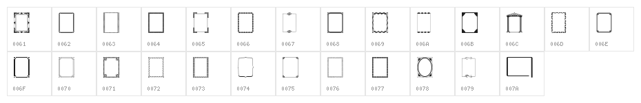 DesignerFrames Character Map