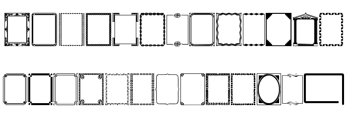 DesignerFrames Font LOWERCASE