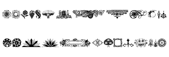 DesignerMotifsTwo Font LOWERCASE