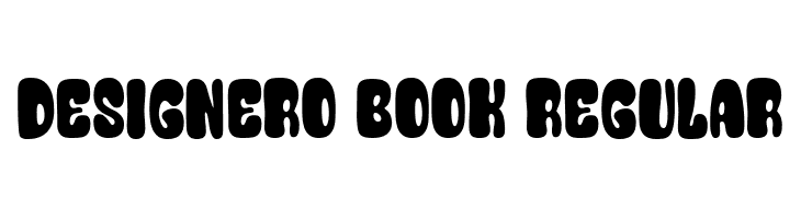 Designero Book Regular  font caratteri gratis
