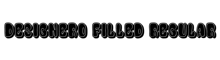 Designero Filled Regular  baixar fontes gratis