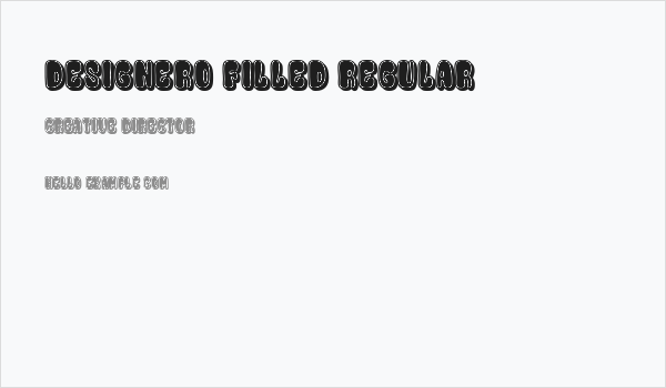 Designero Filled Regular Business Card