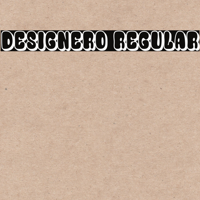 Designero Regular Font examples