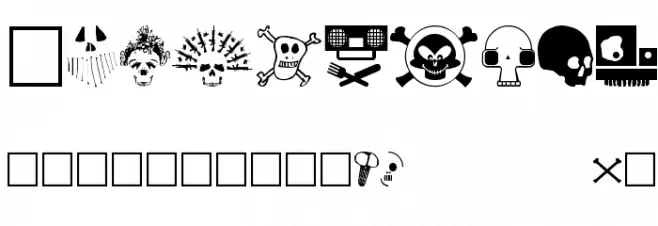 DesignersSkulls Font OTHER CHARS