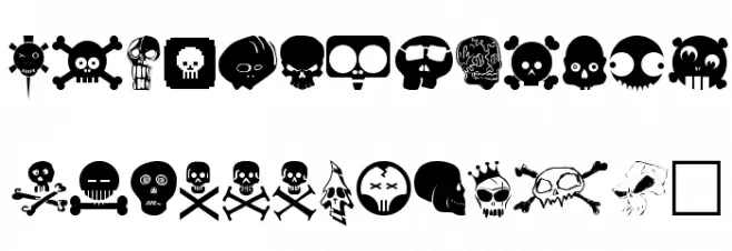 DesignersSkulls Fonte MAIÚSCULAS