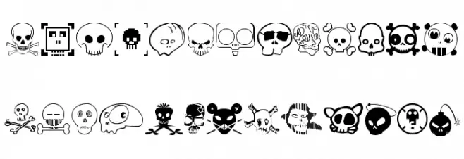 DesignersSkulls Font LOWERCASE