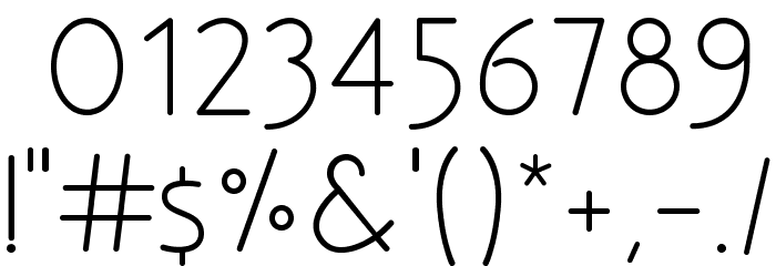 Designio Font Alte caractere
