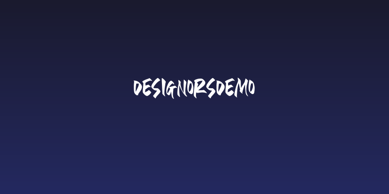 DesignorsDEMO Social Header
