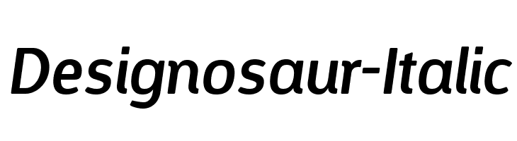 Designosaur-Italic Font