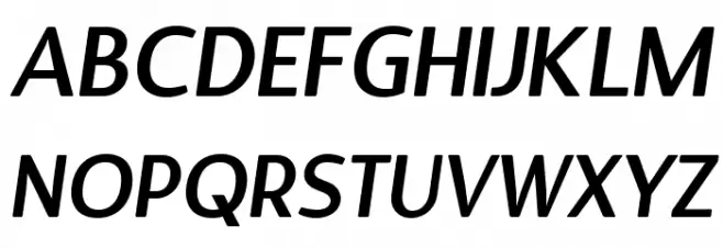 Designosaur-Italic फ़ॉन्ट अपरकेस