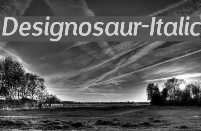 Designosaur-Italic フォント examples
