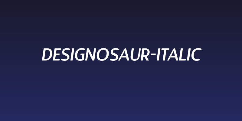 Designosaur-Italic Social Header