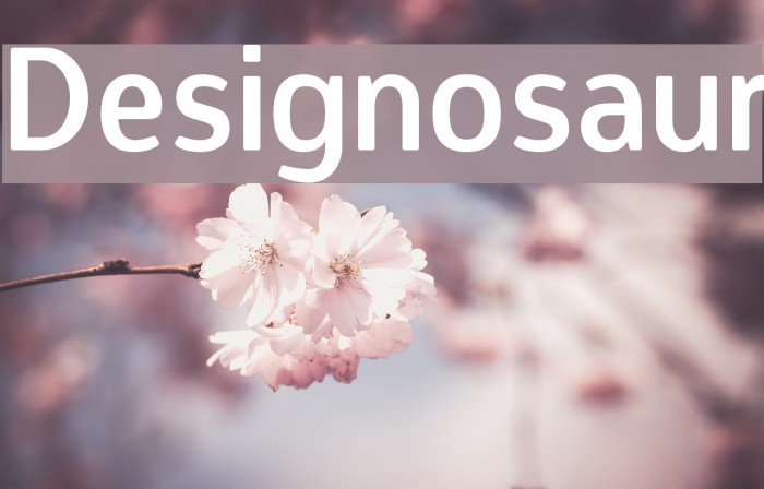 Designosaur Font examples