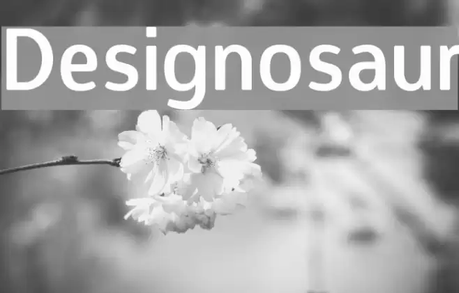 Designosaur フォント examples