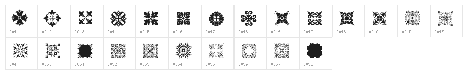 Designs2 2 Character Map
