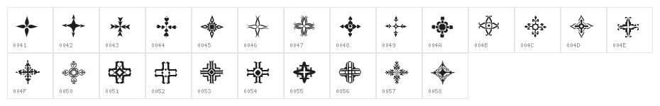 Designs3 Character Map