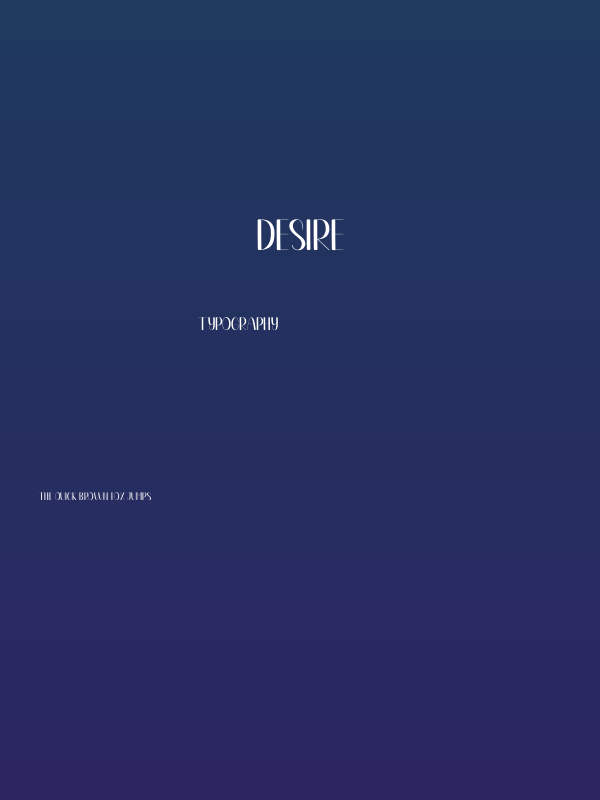Desire Poster