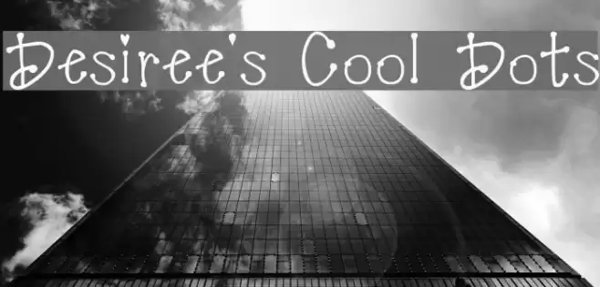 Desiree's Cool Dots Font examples