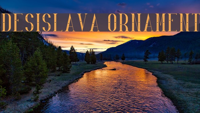 Desislava Ornament Font examples