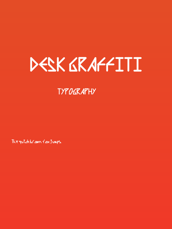 Desk Graffiti Poster