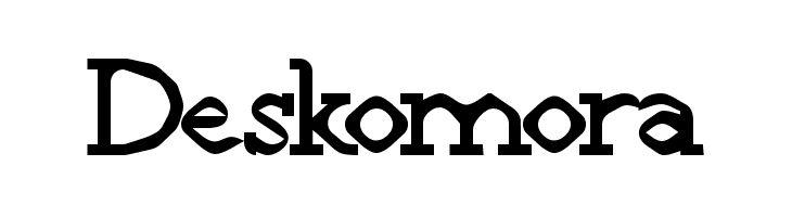 Deskomora  フリーフォントのダウンロード