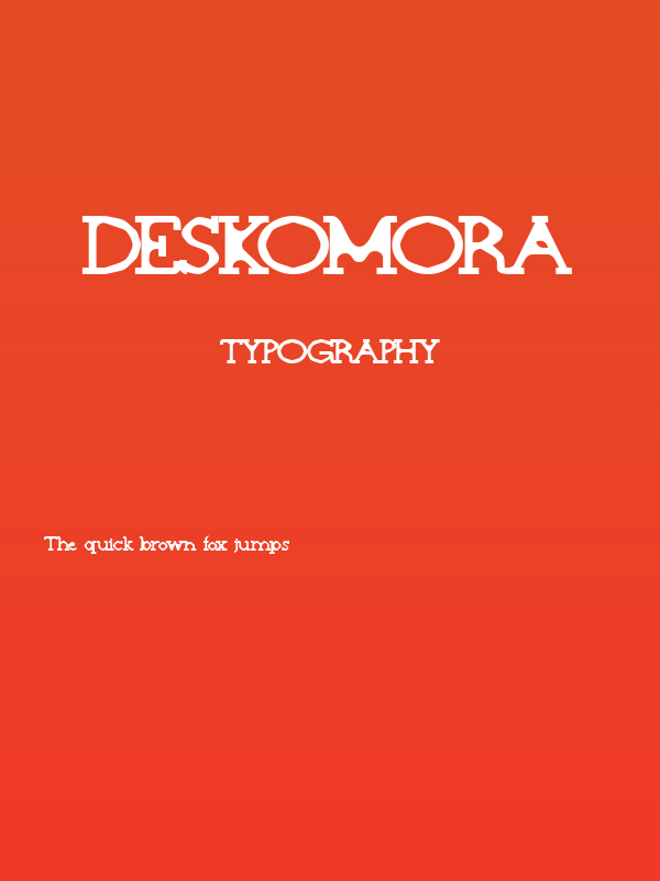 Deskomora Poster