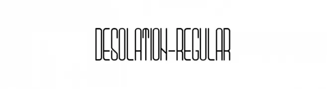 Desolation-Regular  Fuentes Gratis Descargar