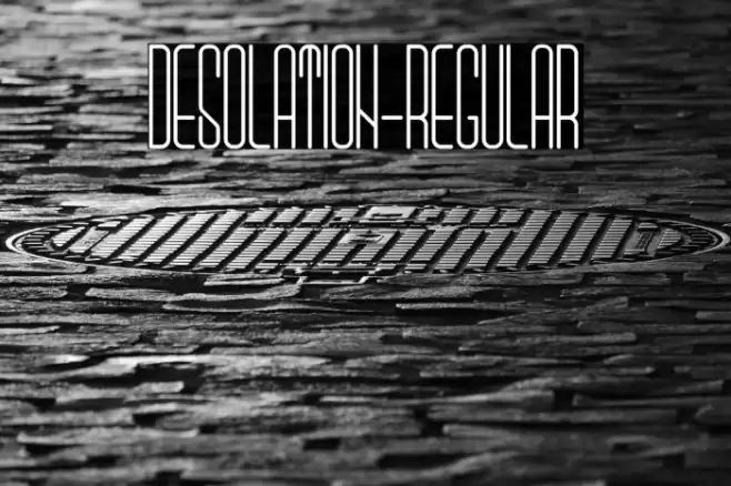 Desolation-Regular Font examples