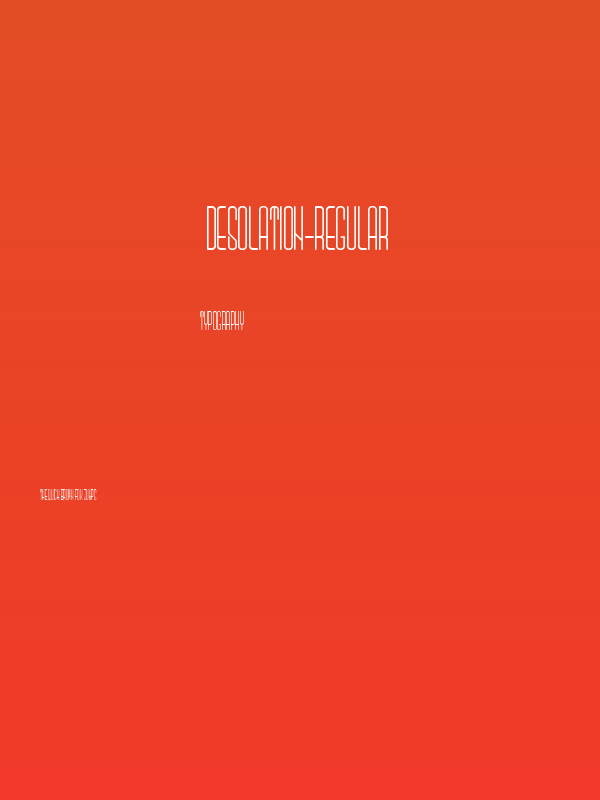 Desolation-Regular Poster