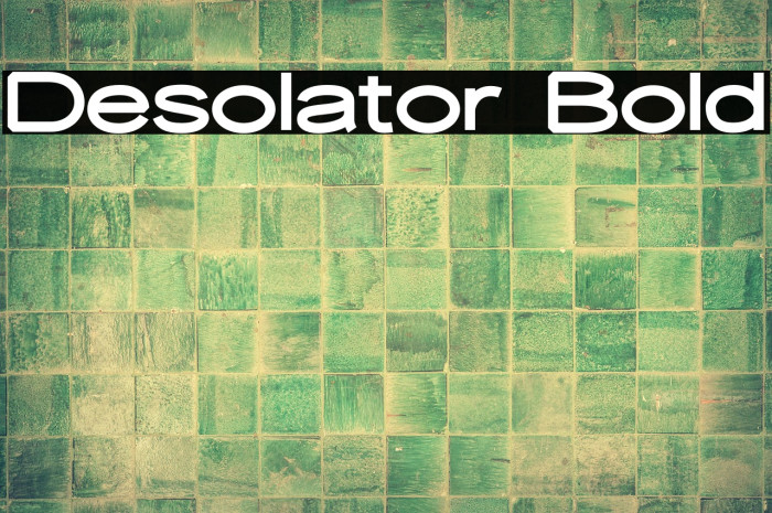 Desolator Bold Example 1