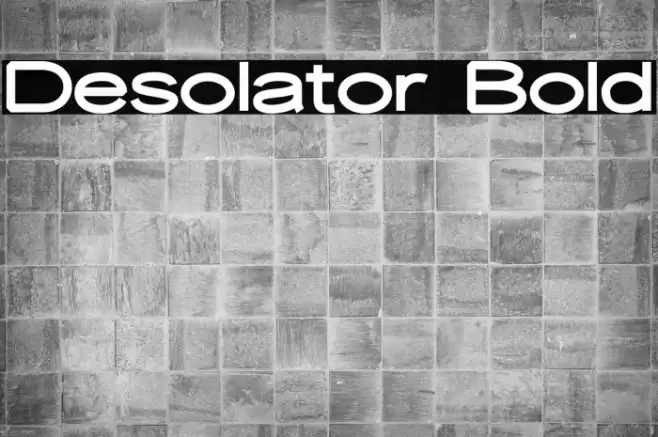 Desolator Bold Font examples