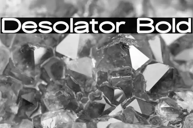 Desolator Bold Font examples