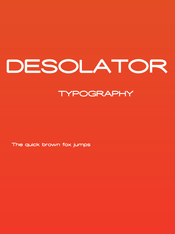 Desolator Bold Poster