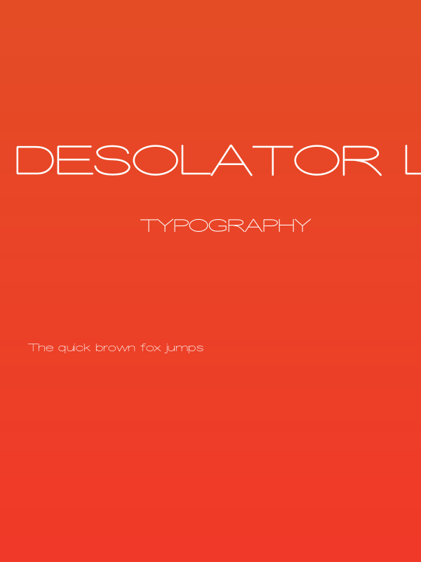 Desolator Light Poster