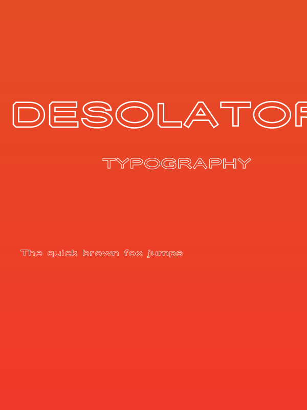 Desolator Outline Poster