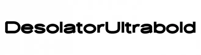 Desolator Ultrabold  Frei Schriftart Herunterladen